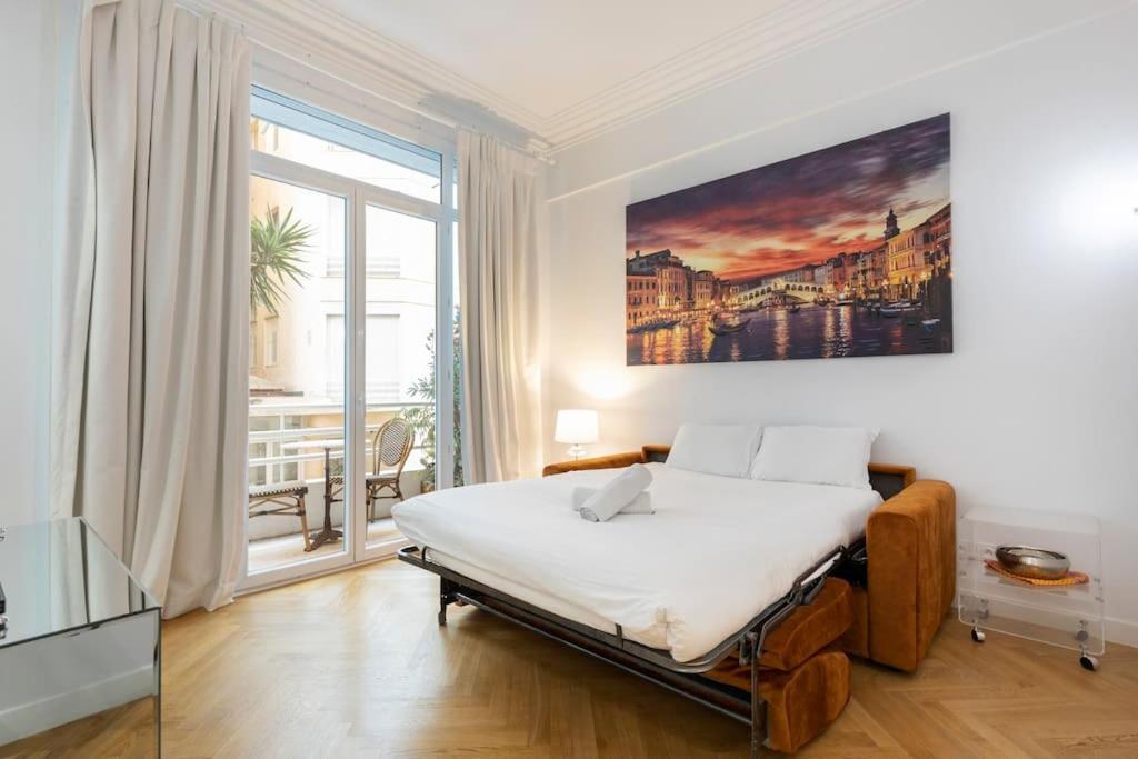 Promenade, 2Pieces Chic Et Clim Avec Terrasse Apartment นีซ ภายนอก รูปภาพ