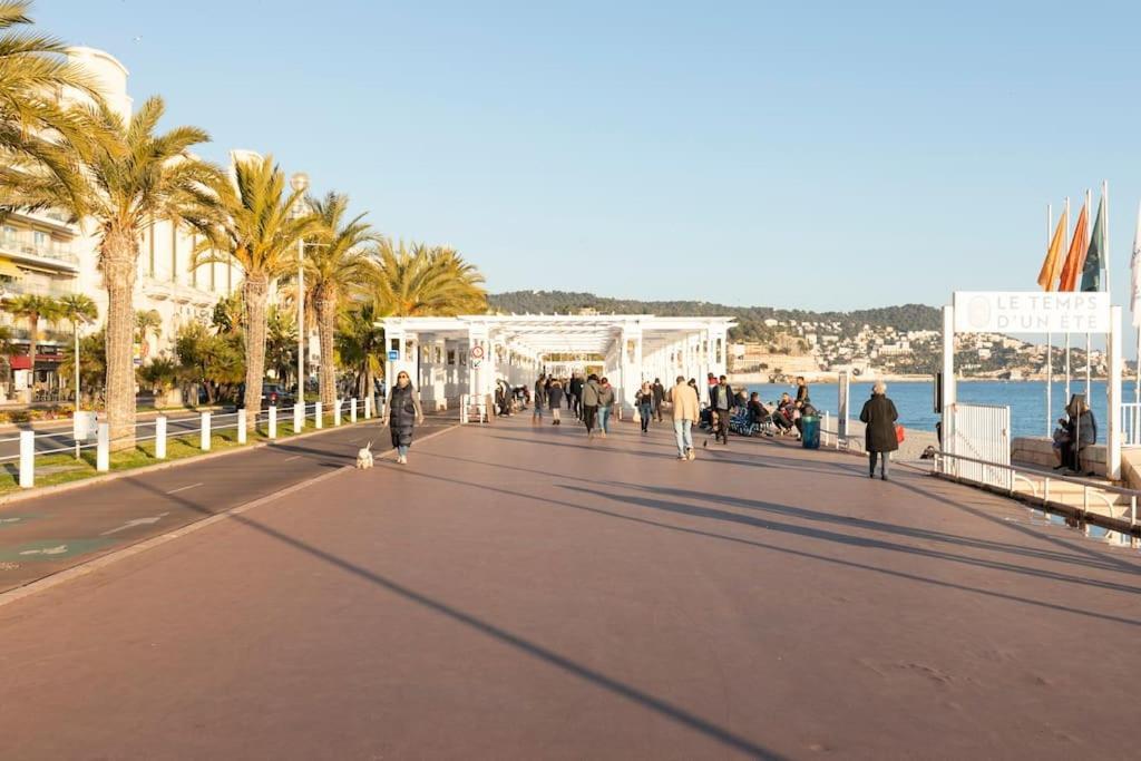 Promenade, 2Pieces Chic Et Clim Avec Terrasse Apartment นีซ ภายนอก รูปภาพ